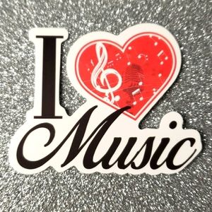 MUSIC Waterproof Sticker QUOTE